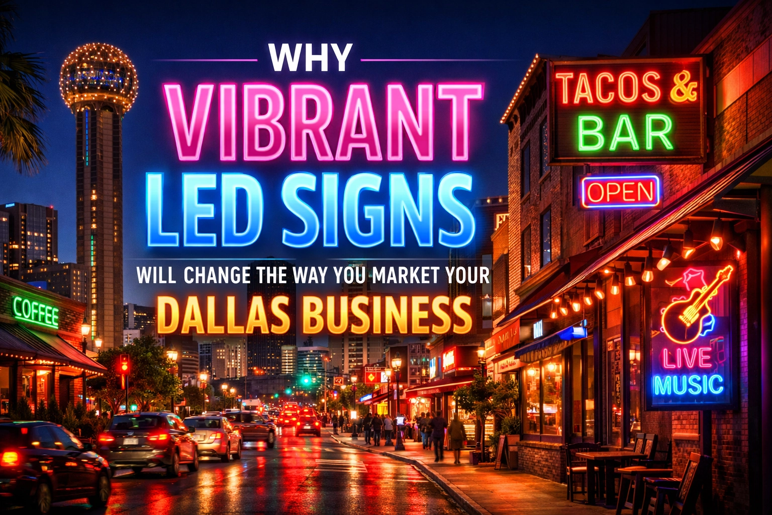 Why Vibrant LED Signs Will Change the Way You Market Your Dallas Business