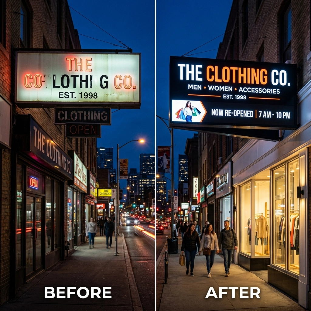 7 Mistakes You’re Making with Your Business Signage (And How LED Upgrades Fix Them)
