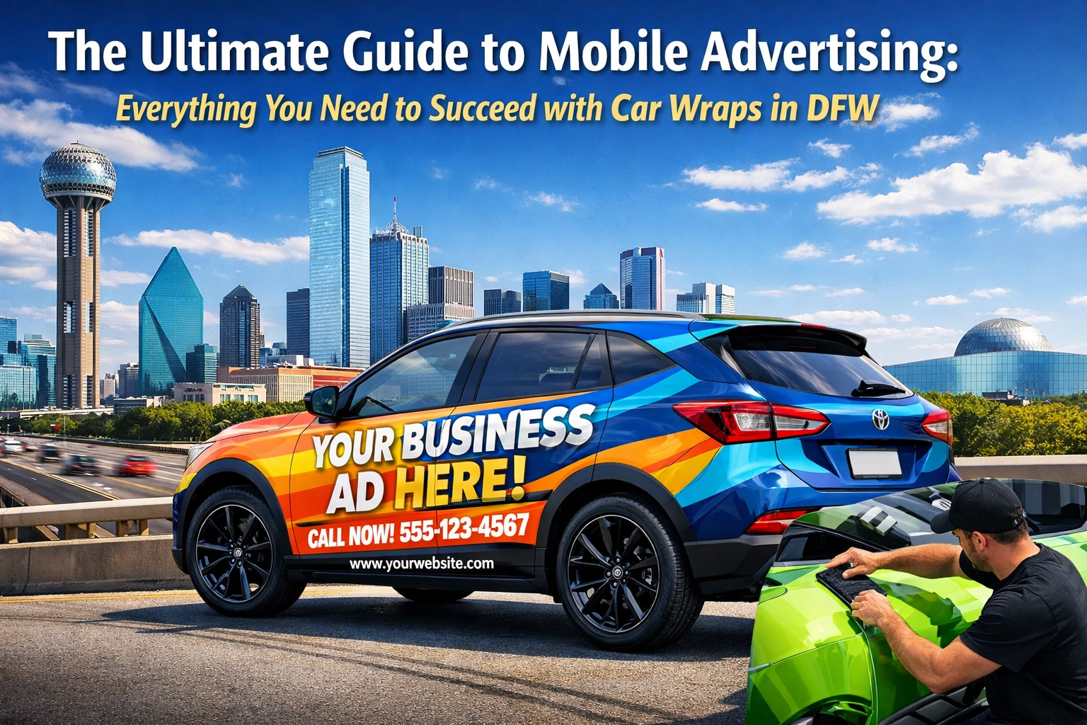 The Ultimate Guide to Mobile Advertising: Everything You Need to Succeed with Car Wraps in DFW