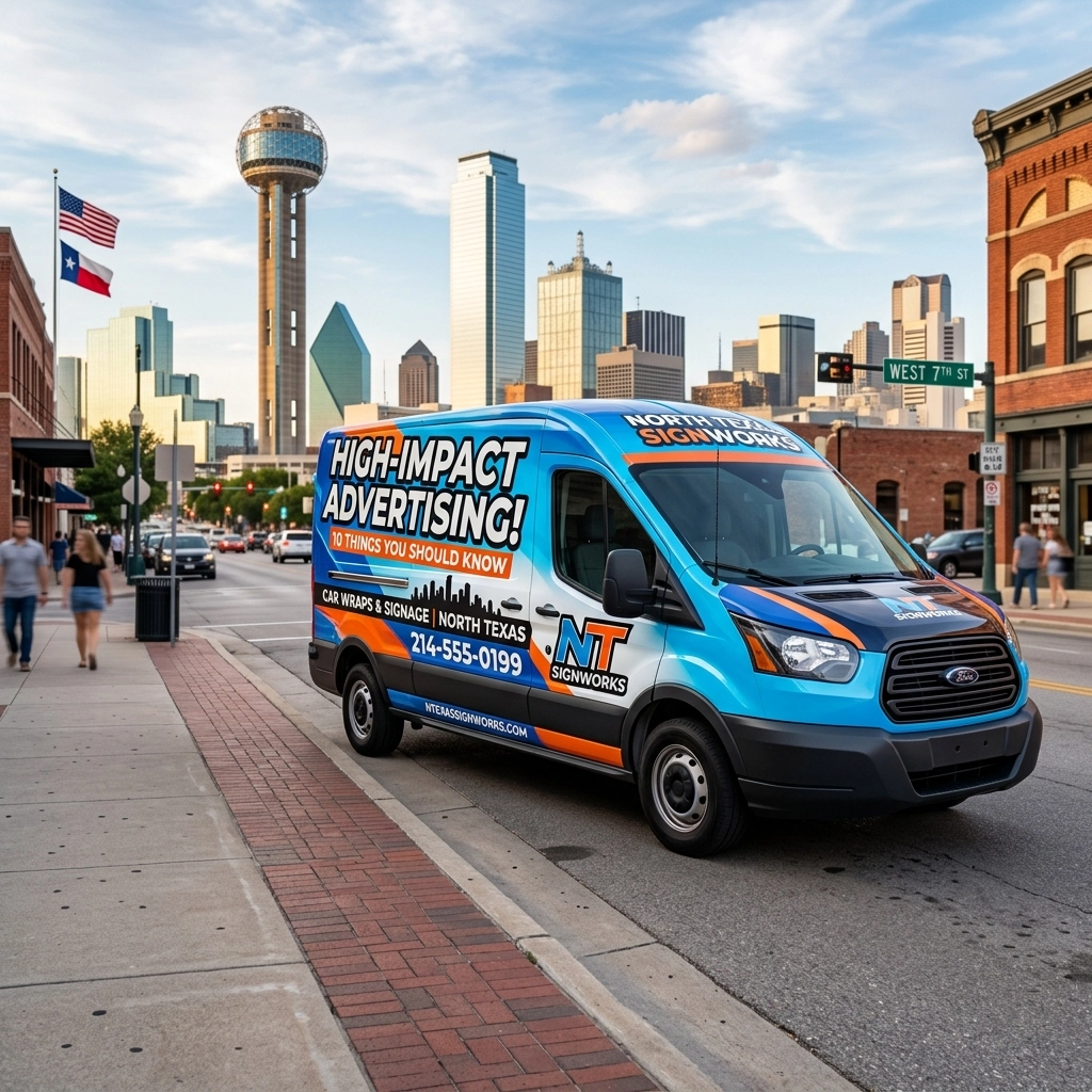 Looking For High-Impact Advertising? Here Are 10 Things You Should Know About Car Wraps and Signage in North Texas