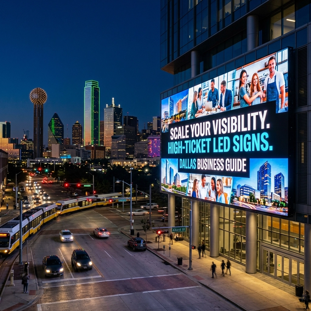 The Ultimate Guide to High-Ticket LED Signs: Everything You Need to Scale Your Dallas Business Visibility