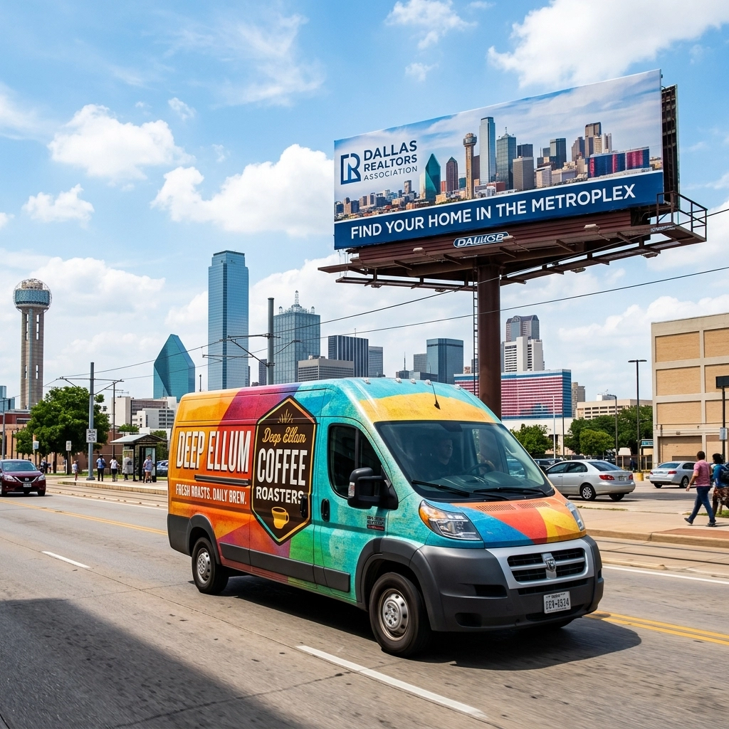 Vehicle Wraps vs. Static Billboards: Which Is Better for Your Dallas Marketing ROI?