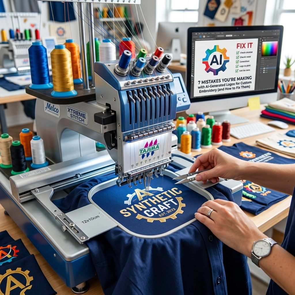 7 Mistakes You’re Making with AI-Generated Logos for Custom Embroidery (and How to Fix Them)
