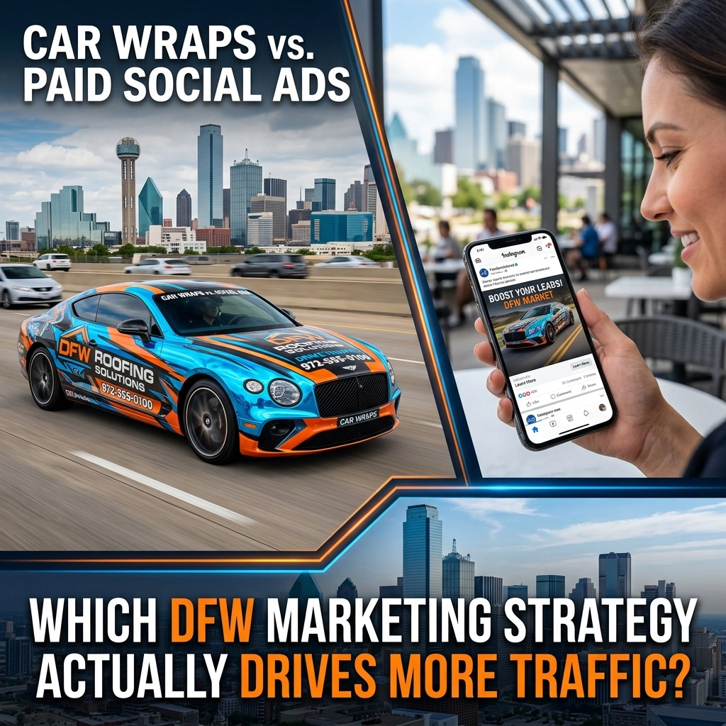Car Wraps vs. Paid Social Ads: Which DFW Marketing Strategy Actually Drives More Traffic?